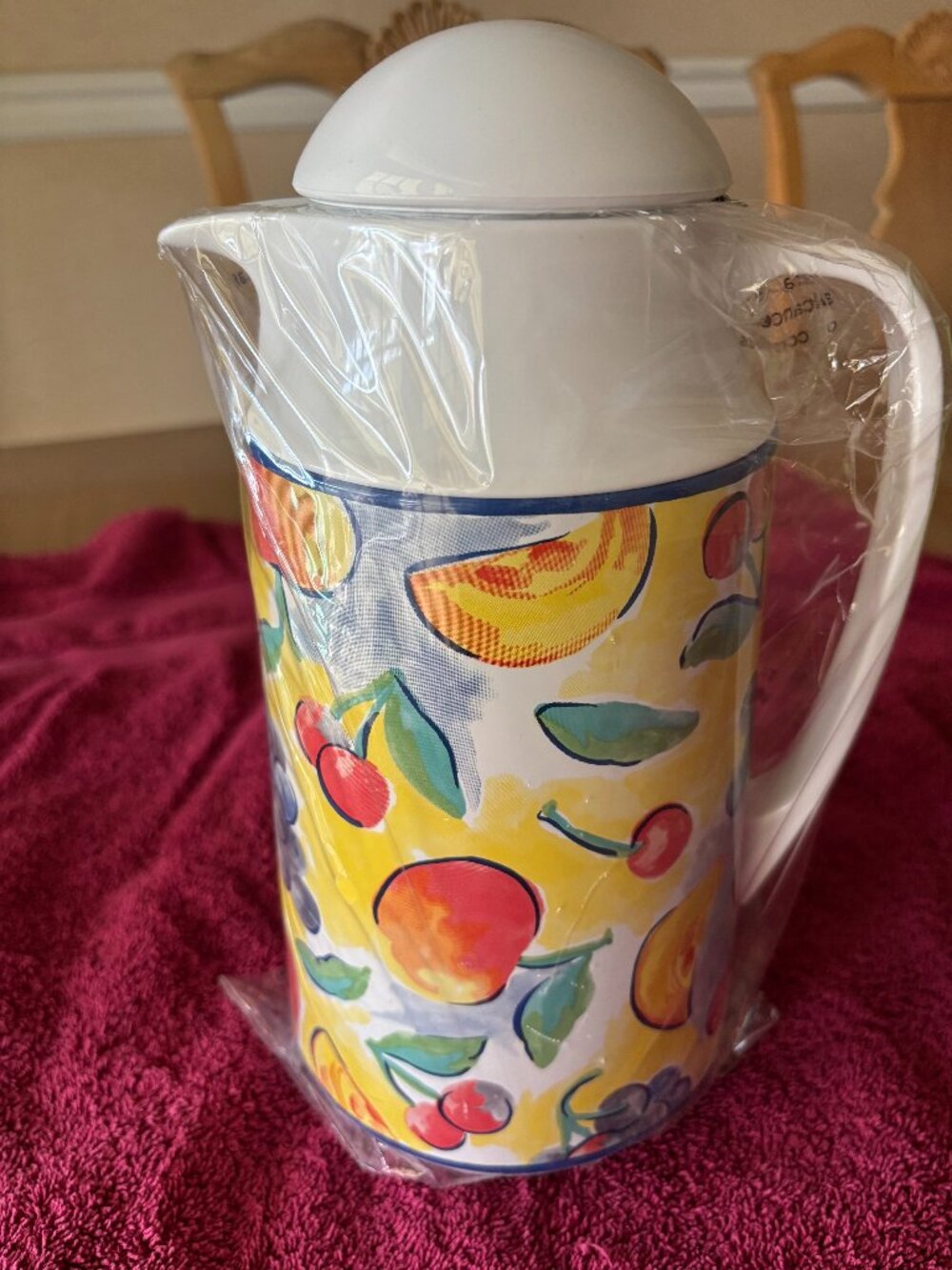 Corelle Fruit Basket Thermal Server 1 Qt Carafe Corning Vintage 1997 NEW in Box